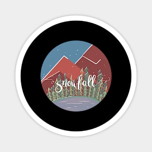 Snowfall / Nature Camping Trip Magnet